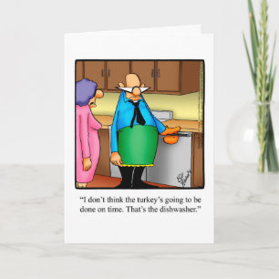 Festividades Cartão de Saudação Engraçado de Ação de Gra