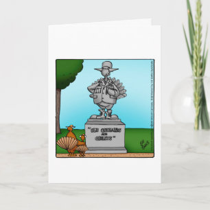 Festividades Cartão de Saudação Engraçado de Ação de Graças "Es