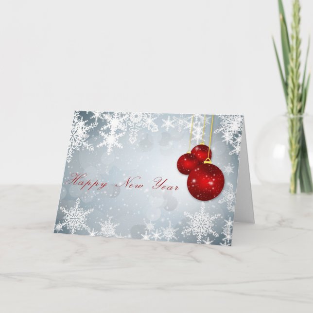 Festividades Cartão de Saudação - Feliz ano novo (Frente)