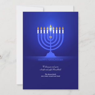 Festividades Cartão de Saudação Feliz Hanukkah