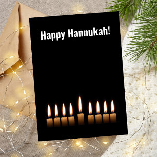 Festividades Cartão de Saudação Feliz Hanukkah Nove Velas