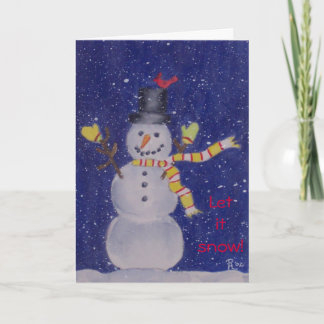 Festividades Cartão de Saudação Feliz para a Neve