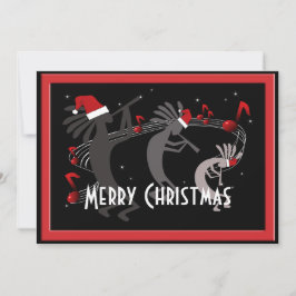 Festividades Cartão de Saudação Flat de Natal Kokopelli