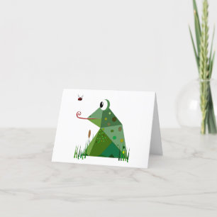 Festividades Cartão de Saudação Froggie
