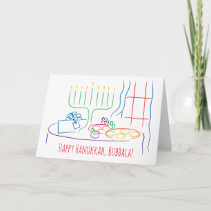 Festividades Cartão de Saudação Hanukkah Personalize com envelo
