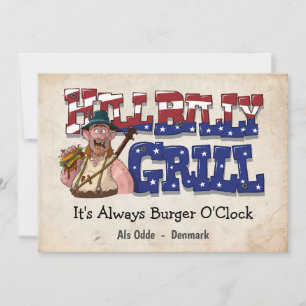 Festividades Cartão de Saudação HillBilly Grill Dinamarca!