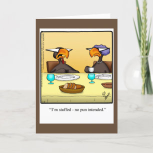 Festividades Cartão de Saudação Humor de Ação de Graças Engraça