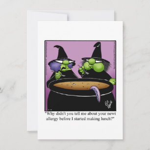 Festividades Cartão de Saudação Humor do Dia de as Bruxas engra