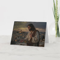 Cartão de Saudação Jesus Chorou