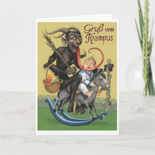 Festividades Cartão de Saudação Krampus