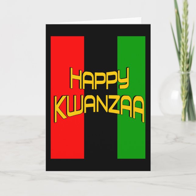 Festividades Cartão de Saudação Kwanzaa (Frente)