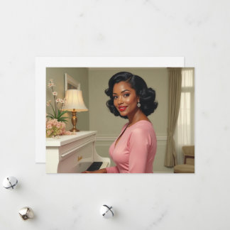 Festividades Cartão de Saudação Mulher Negra Aniversário Obriga