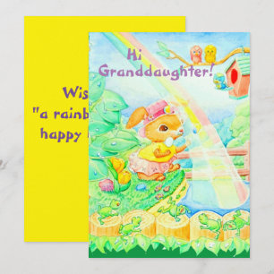 Festividades Cartão de saudação Páscoa da neta