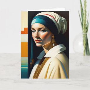 Festividades Cartão de Saudação Pearl Earring