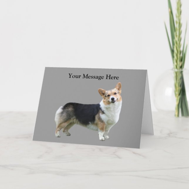 Festividades Cartão de Saudação Pembroke Welsh Corgi (Frente)