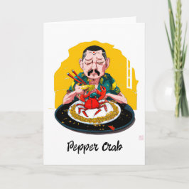 Festividades Cartão de Saudação Pepper Crab