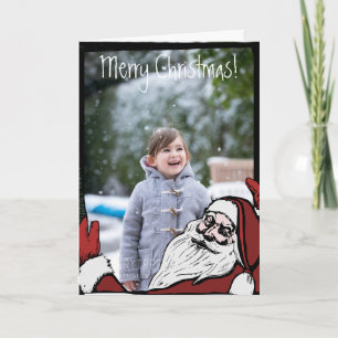 Festividades Cartão de Saudação Personalizado de Papais noeis V