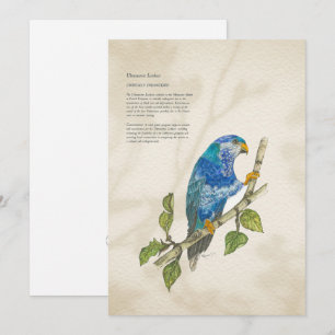 Festividades Cartão de Saudação Pintado Pintado com Lorikeet