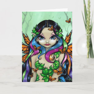 Festividades Cartão de saudação "Primavera Butterfly Maiden"