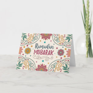 Festividades Cartão de Saudação Ramadã Padrões Calliografia