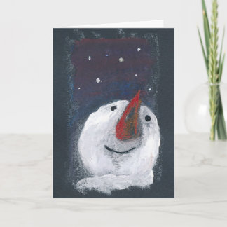 Festividades Cartão de Saudação Refletivo Snowman
