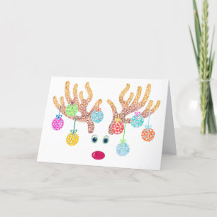 Festividades Cartão de Saudação Reindeer