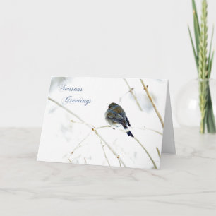 Festividades Cartão de saudação Seasons - Junco na neve