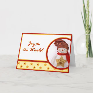 Festividades Cartão de Saudação Snowmann