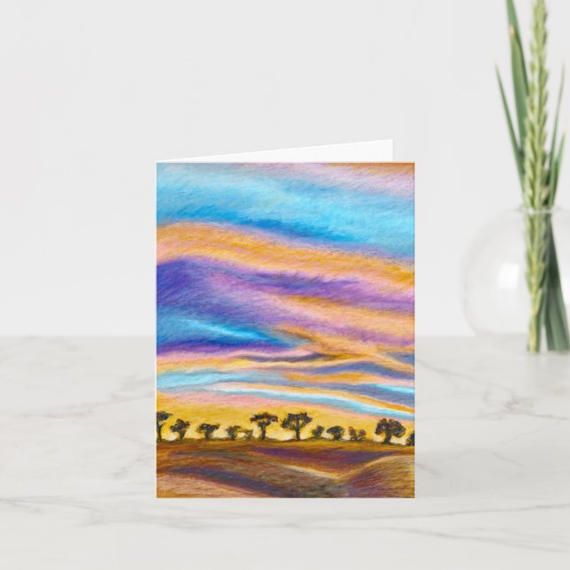 Festividades Cartão de saudação sunset (Frente)