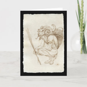 Festividades Cartão de saudação tradicional Krampus