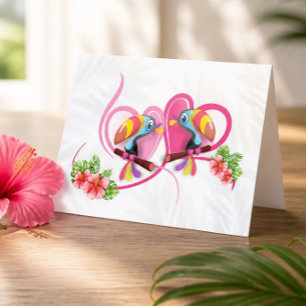 Festividades Cartão de Saudação Tropical Toucan Love