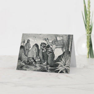 Festividades Cartão de Saudação Vintage Three Wise Men