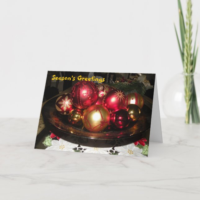 Festividades Cartão de Saudações da Estação (Frente)