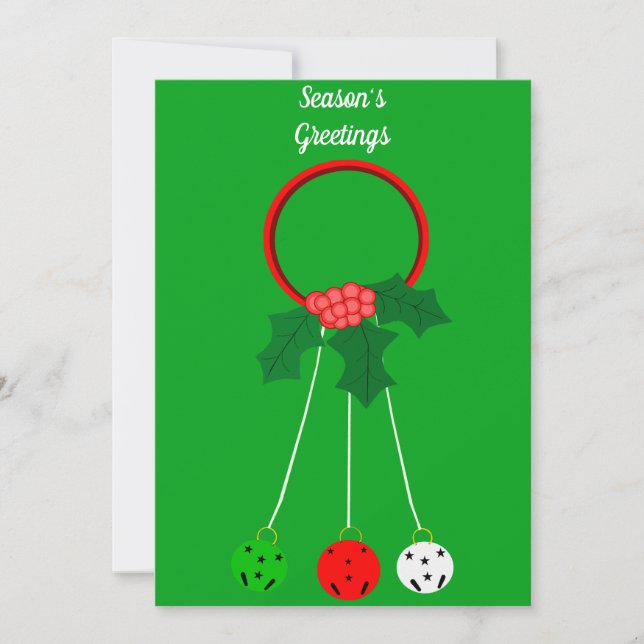 Festividades Cartão de Saudações da Estação (Frente)