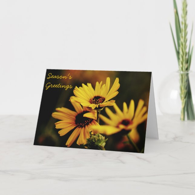 Festividades Cartão de Saudações de Fim de Ano com Margarida Am (Frente)