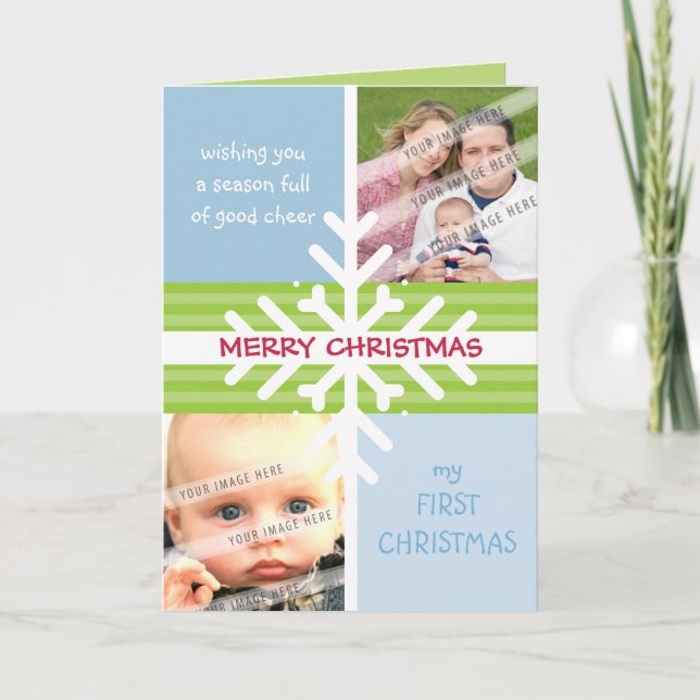 Festividades CARTÃO DE SAUDAÇÕES DOBRADO :: dissecação de floco (Frente)