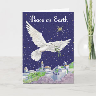 Festividades Cartão de Saudações Personalizado Da Paz Na Terra