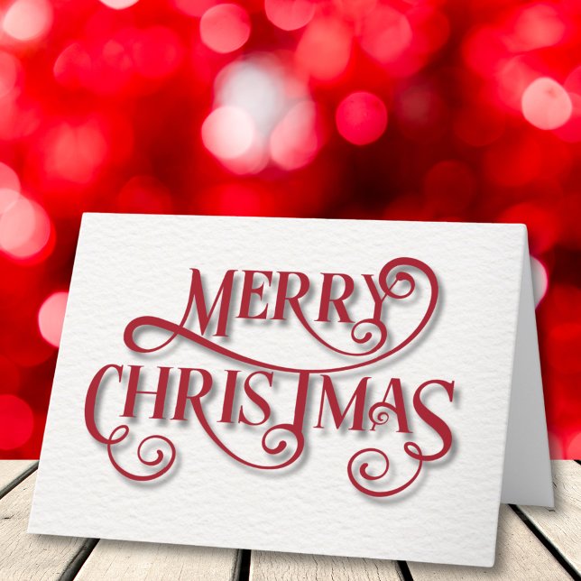 Festividades Cartão de Script Feliz de Natal Elegante com Árvor (Criador carregado)