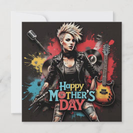 Festividades Cartão de Simmer de Pérola do Dia das Mães Punk