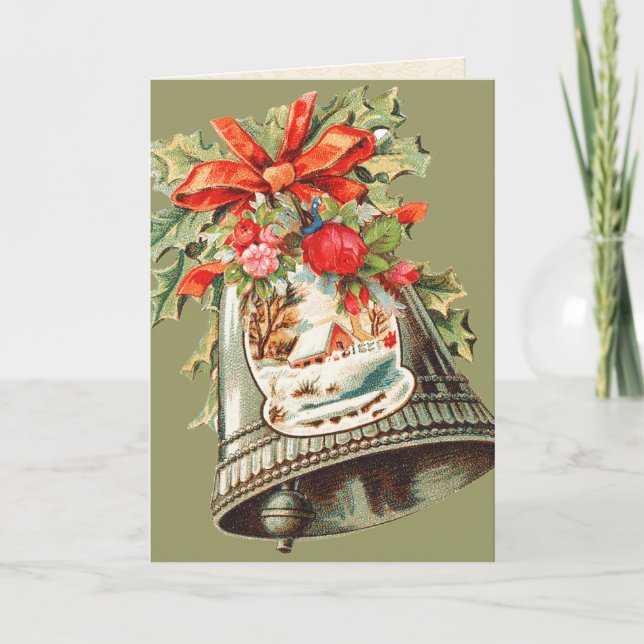 Festividades Cartão de Sininho de Natal (Frente)