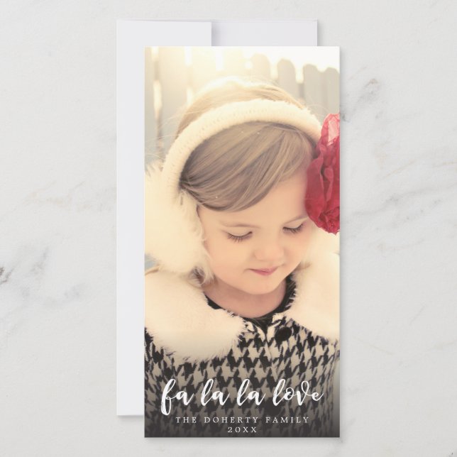 Festividades Cartão de Sobreposição de Fotografias com Script d (Frente)