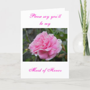 Festividades Cartão de Solicitação de Casamento de Madrinha 