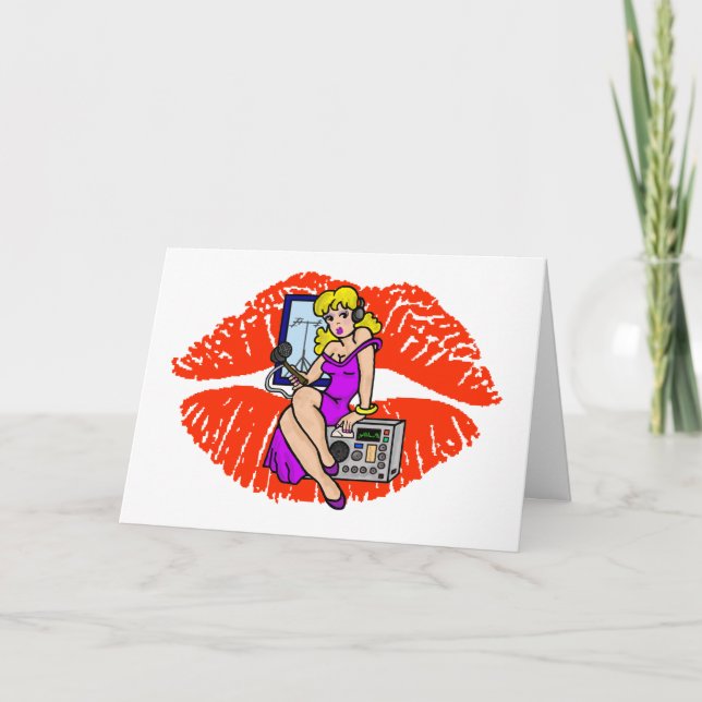 Festividades Cartão de Suavização para Rapariga do Blonde Ham (Frente)