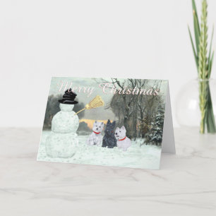 Festividades Cartão de Terrier do Scottish