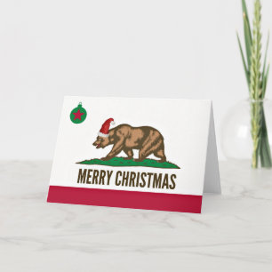 Festividades Cartão de Urso de Natal do Estado da Califórnia