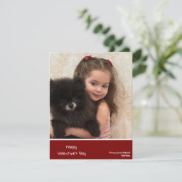 Festividades cartão de valentine para crianças, valentine perso