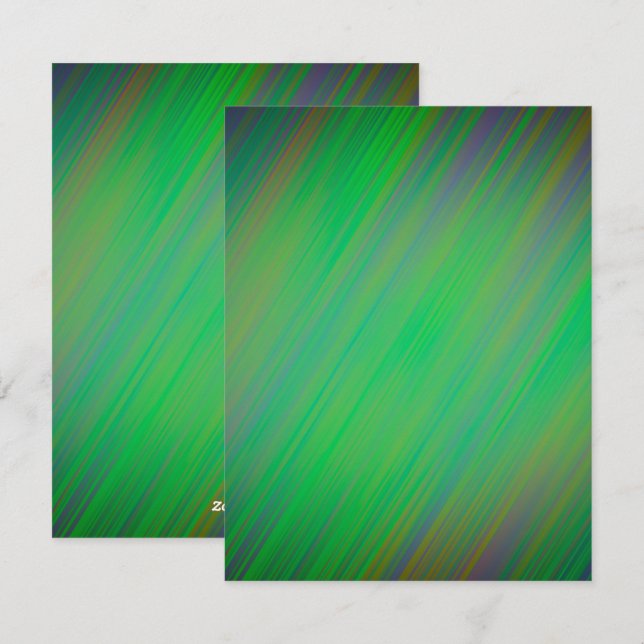 Festividades Cartão de Vazio Iridescente Colorido para Personal (Frente/Verso)