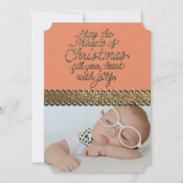 Festividades CARTÃO DE VERIFICAÇÃO DE FOTOS DO Monograma de Nat