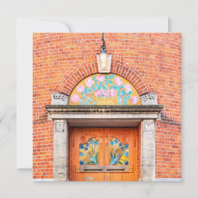 Festividades Cartão de Vestígio de Porta Dinamarquesa (Frente)