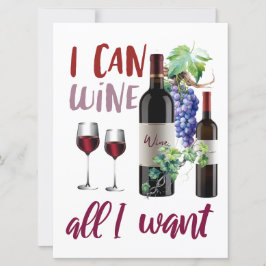 Festividades Cartão de vinho para amigos